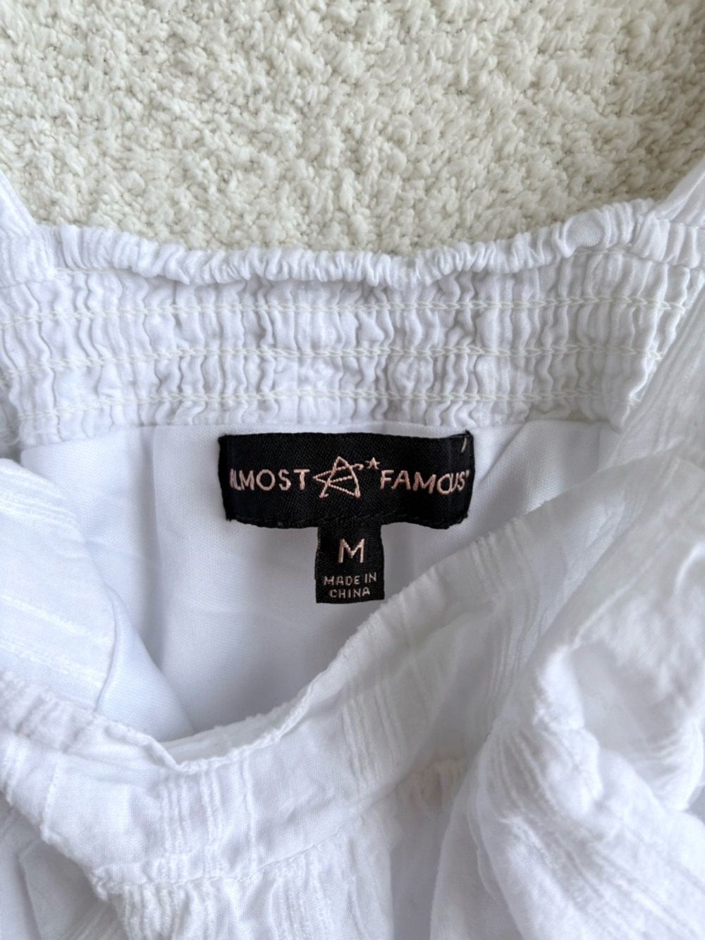 White Ruffled Tank - Picture 3 of 6